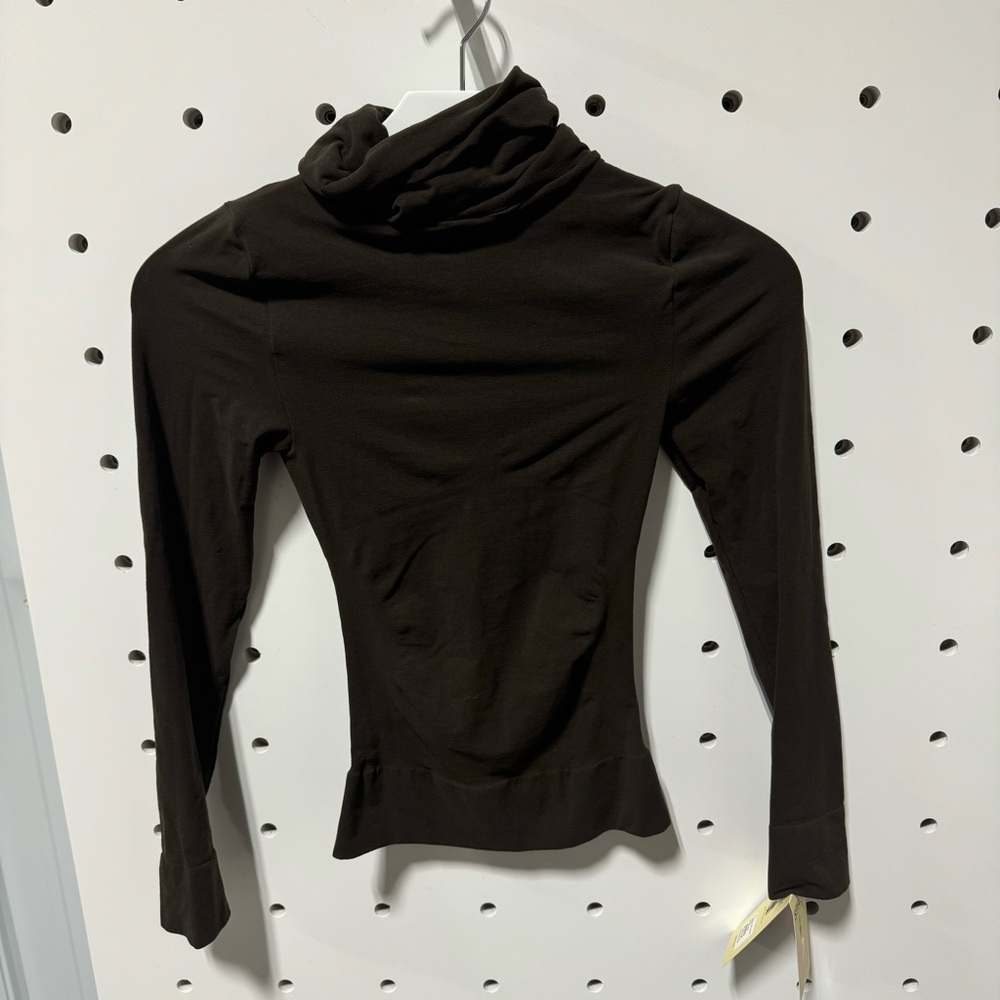 Women's Black Turtleneck Top - Picture 2 of 4